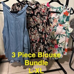 3 Piece Blouse Bundle (L-XL)
